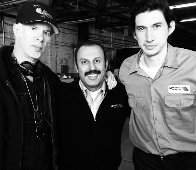 Team members standing together on site